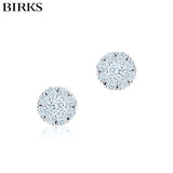 18KW Birks Snowflake Diamond Earrings