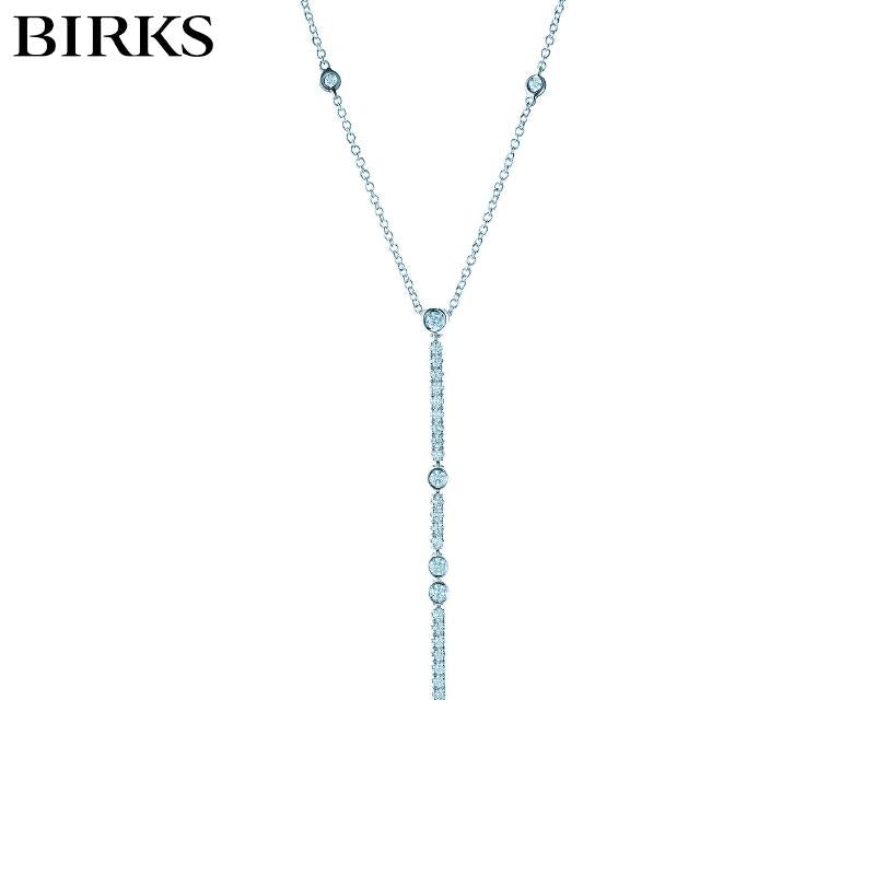 18KW Birks Splash Diamond Necklace