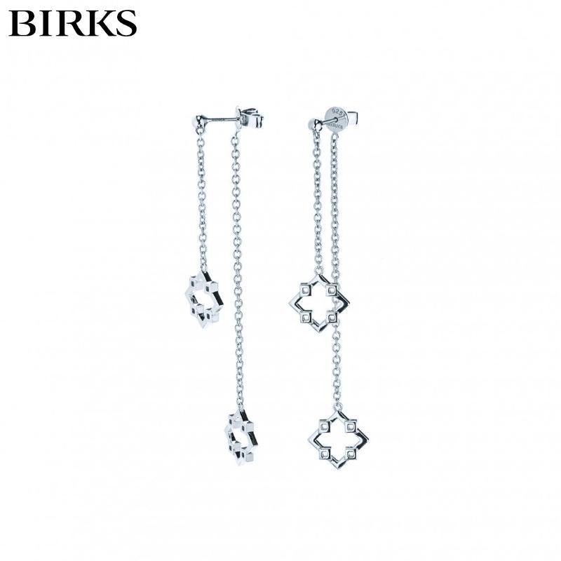 Sterling Silver Birks Muse Earrings