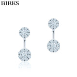18KW Birks Snowflake Diamond Earrings