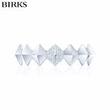 18KW Birks Rock and Pearl Diamond Ring