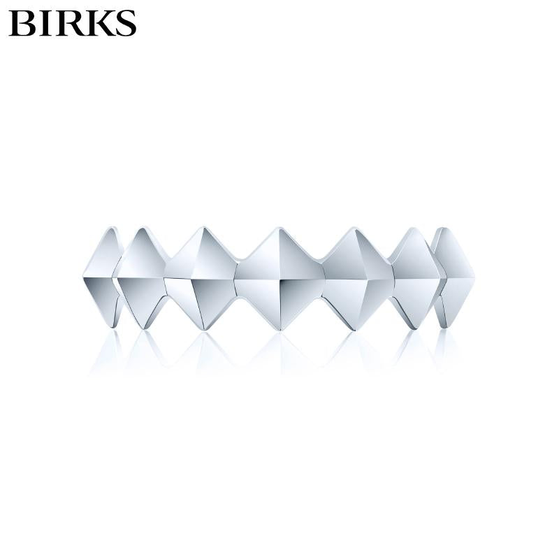 Sterling Silver Birks Rock and Pearl Ring