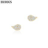 18KY Birks Petale Diamond Earrings