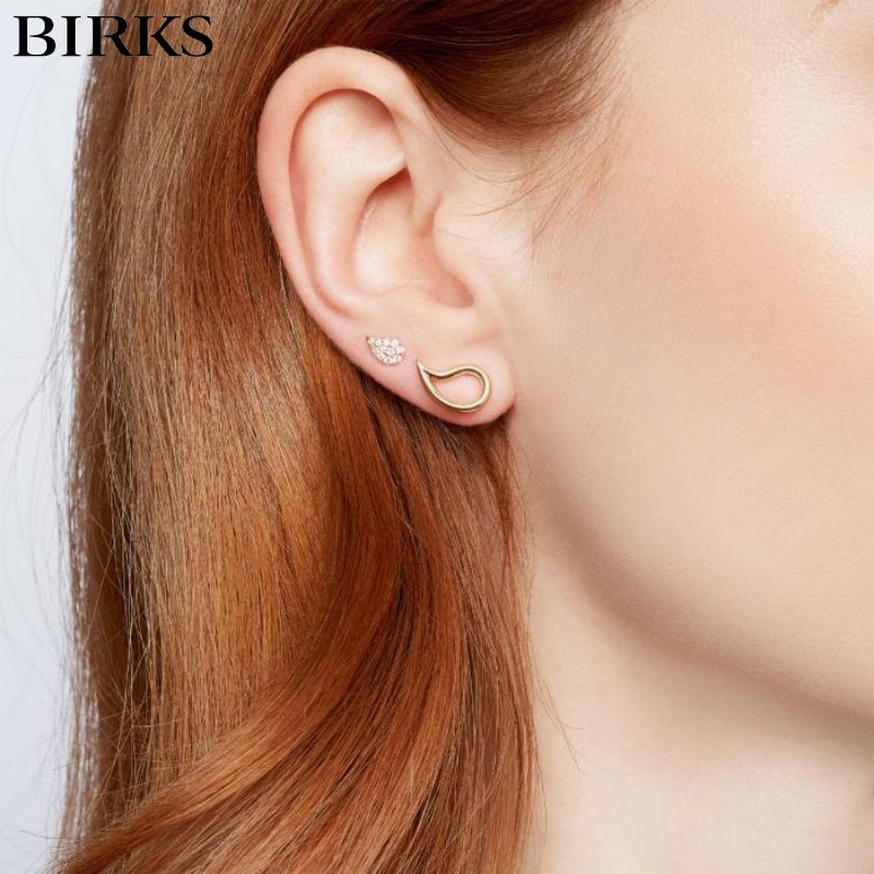 18KY Birks Petale Earrings