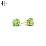 14KY 5mm Peridot Earrings
