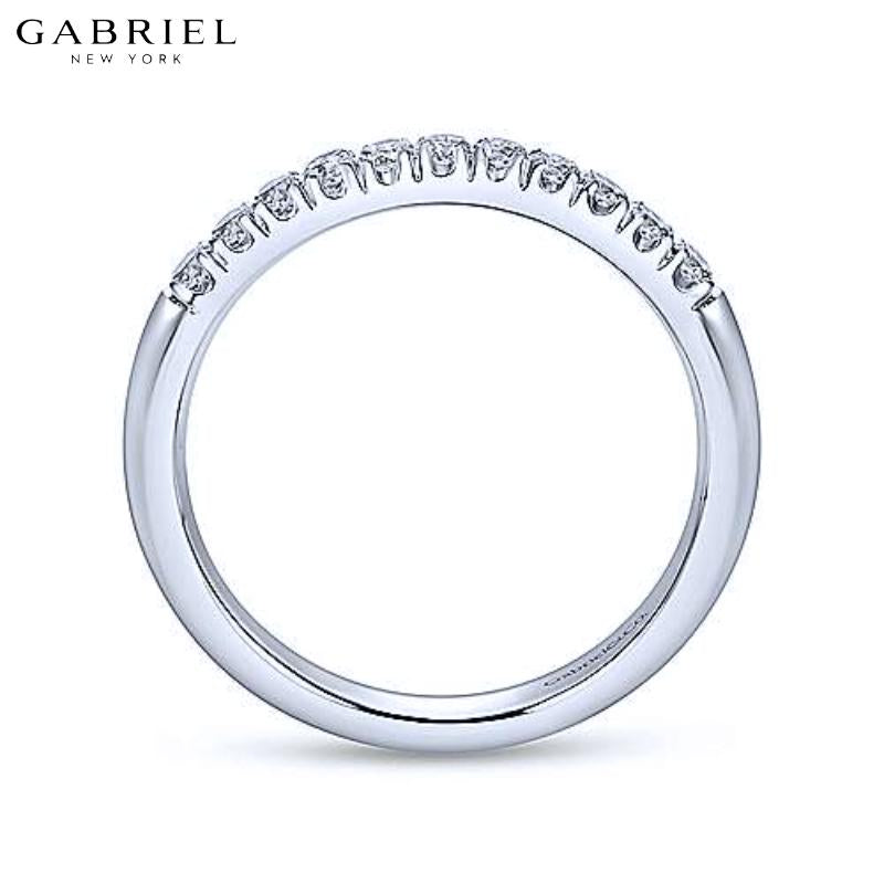 Platinum 0.20ctw Natural Diamond Ring 2.4mm