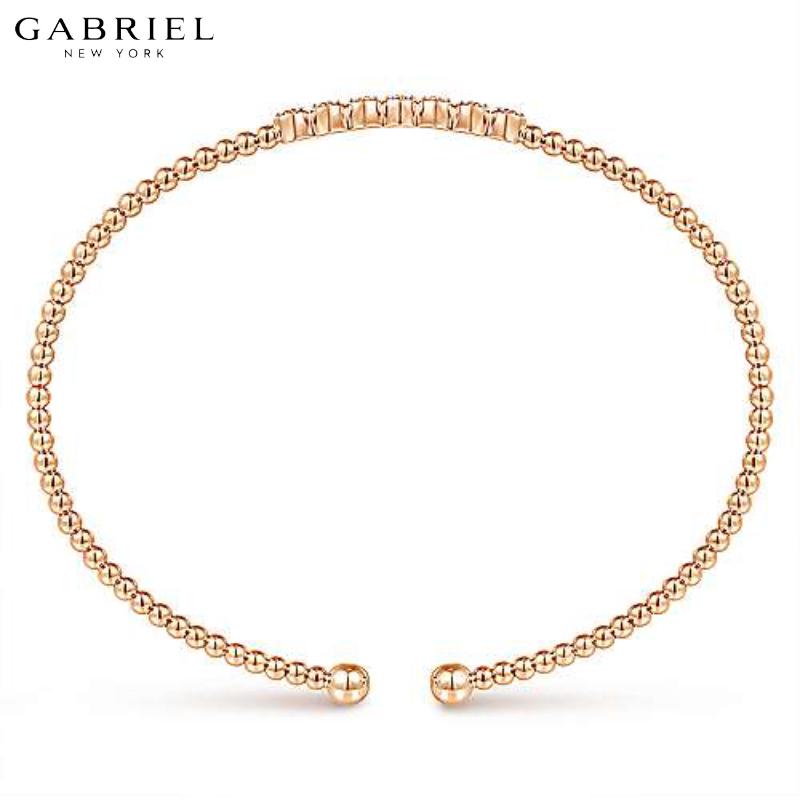 14KR 0.14ct Diamond Bangle 3.1mm