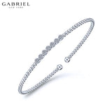 14KW 0.14ct Diamond Bangle 3.1mm