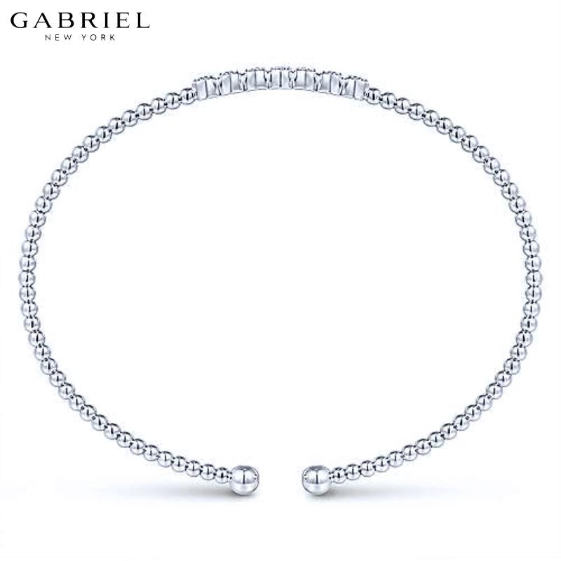 14KW 0.14ct Diamond Bangle 3.1mm