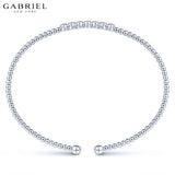 14KW 0.14ct Diamond Bangle 3.1mm