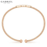 14KR 0.14ct Diamond Bangle 4.7mm