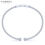 14KW 0.14ct Diamond Bangle 4.7mm