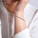 14KW 0.14ct Diamond Bangle 4.7mm