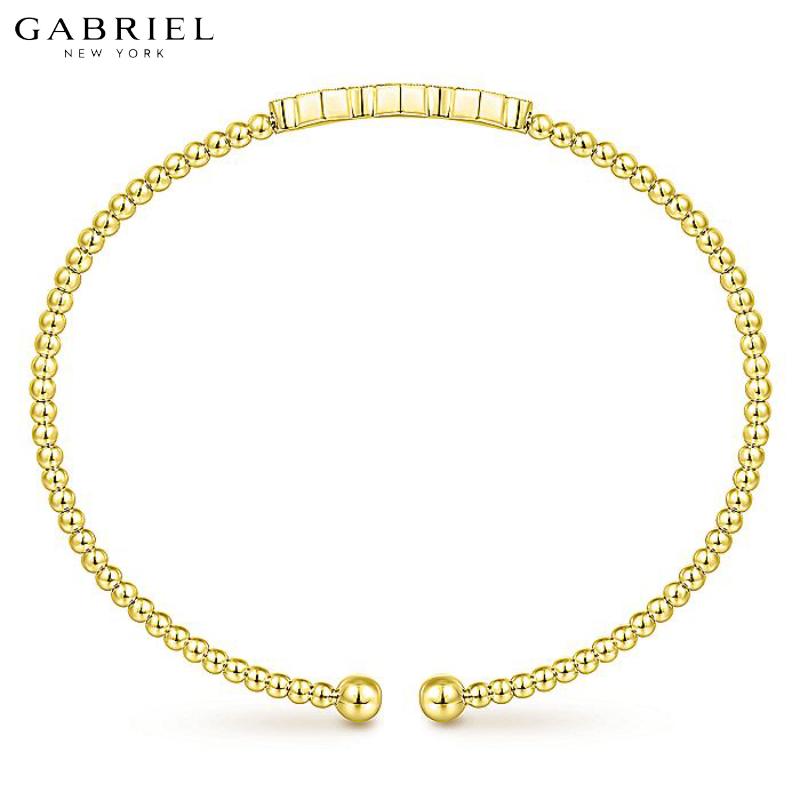 14KY 0.14ct Diamond Bangle 4.7mm
