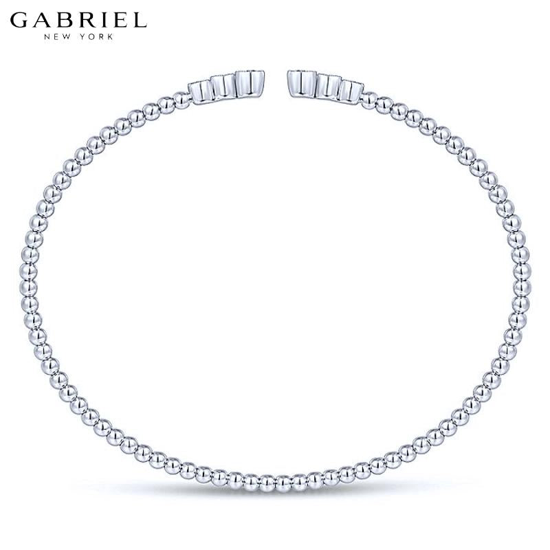 14KW 0.24ct Diamond Bangle 3.5mm