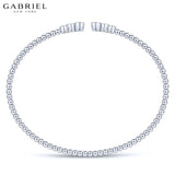 14KW 0.24ct Diamond Bangle 3.5mm