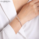14KW 0.24ct Diamond Bangle 3.5mm