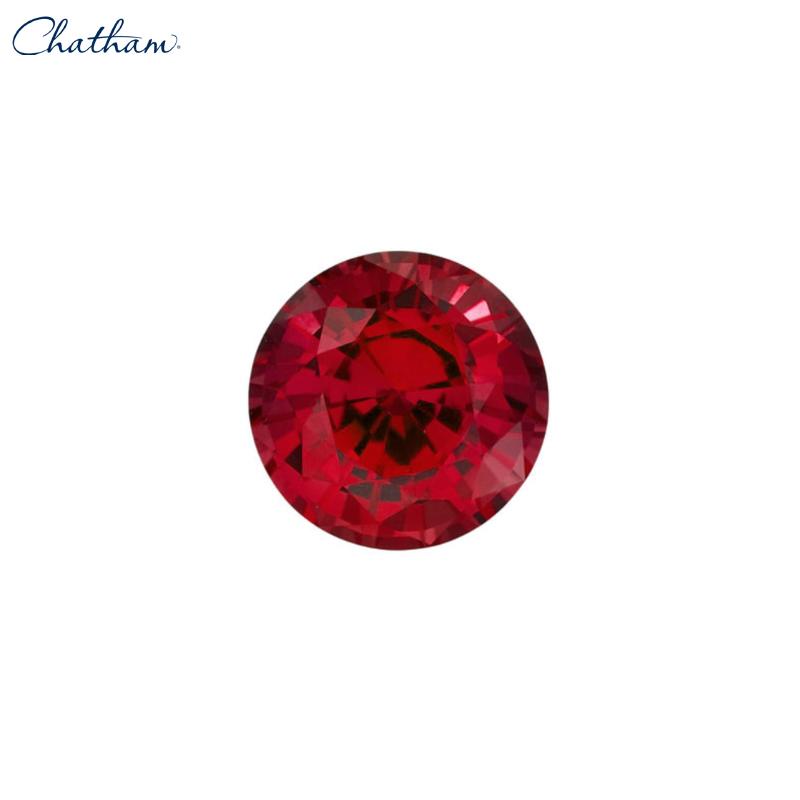6.0mm Round Lab Grown Ruby