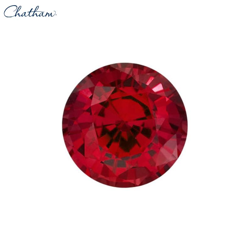 8.0mm Round Lab Grown Ruby