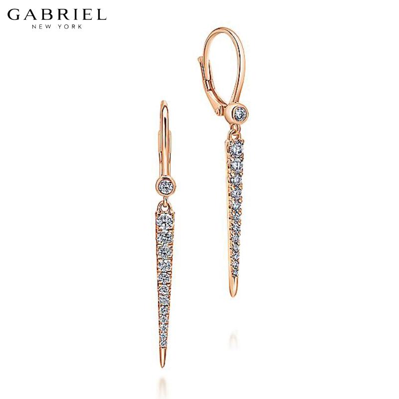 14KR 0.34ctw Natural Diamond Earrings 2.6mm