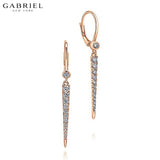 14KR 0.34ctw Natural Diamond Earrings 2.6mm