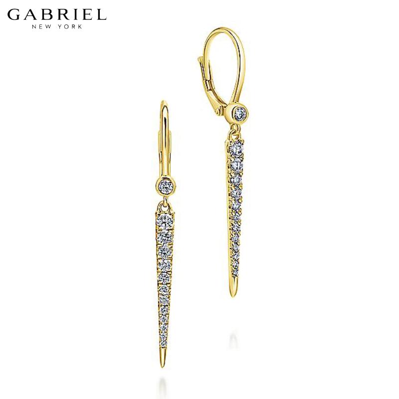 14KY 0.34ctw Natural Diamond Earrings 2.6mm