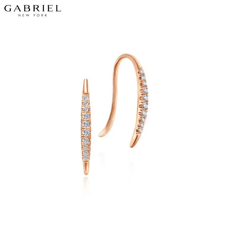 14KR 0.10ctw Natural Diamond Earrings
