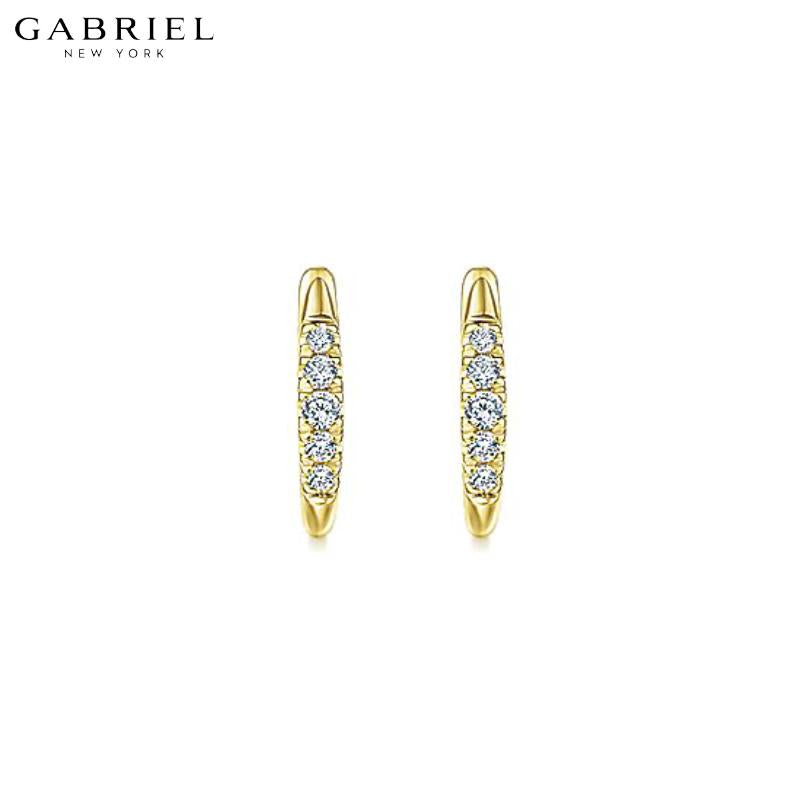 14KY 0.22ctw Natural Diamond Earrings 2.40mm