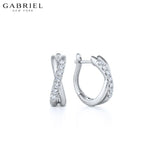 14KW 0.21ctw Natural Diamond Earrings 4.4mm