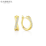 14KY 0.21ctw Natural Diamond Earrings 4.4mm