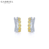 14KYW 0.31ctw Natural Diamond Earrings
