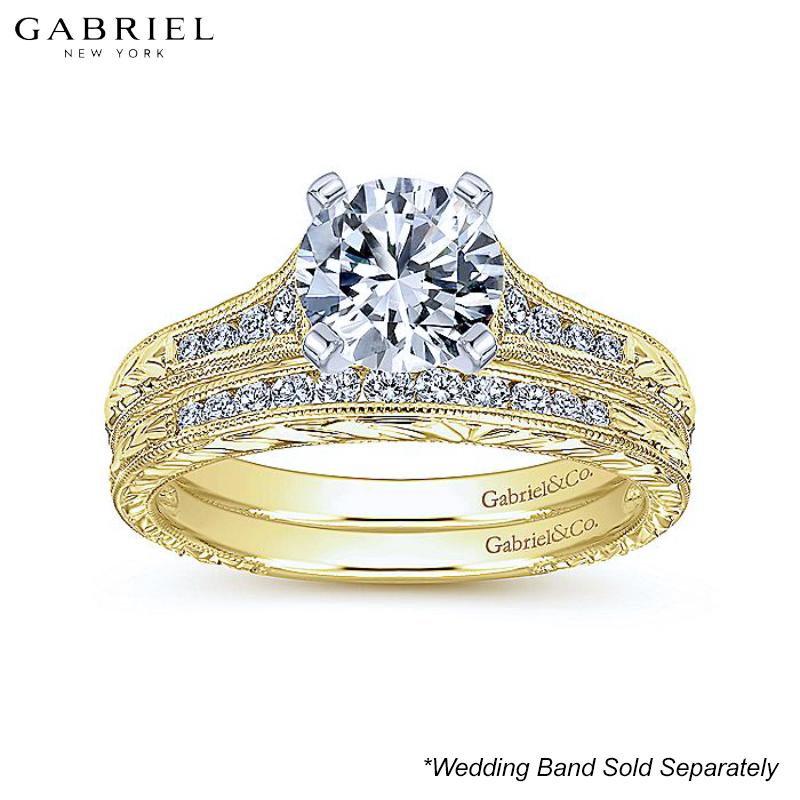 14KYW Customizable Diamond Ring