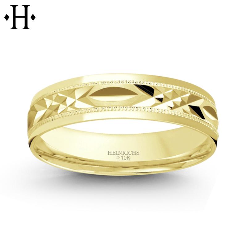 10KY Classic Comfort Fit Ring 6mm