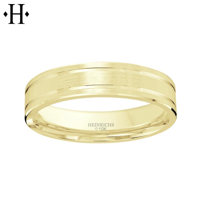 10KY Classic Comfort Fit Ring 5mm