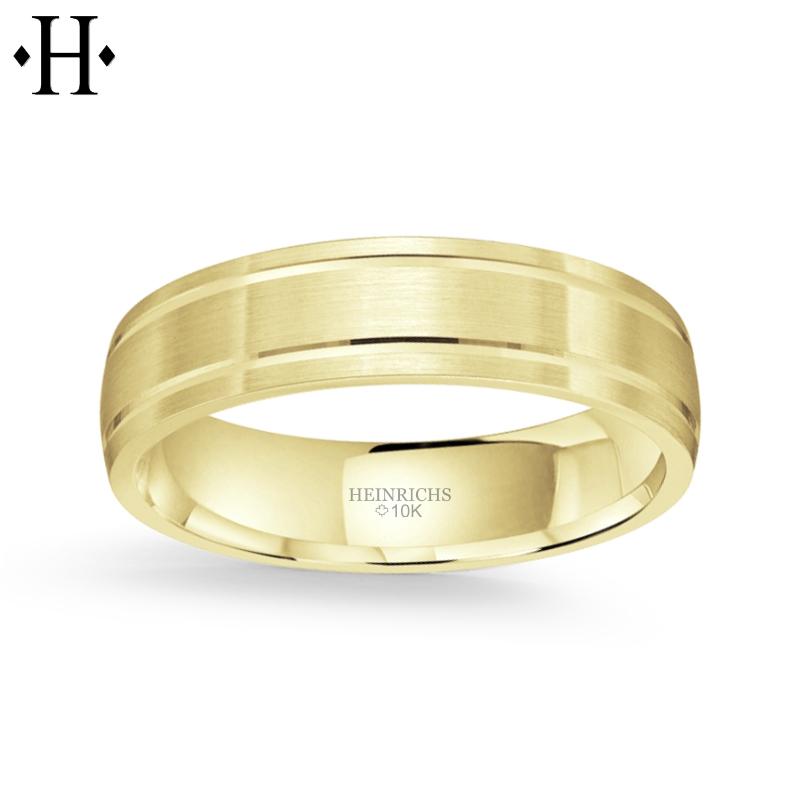 10KY Classic Comfort Fit Ring 6mm