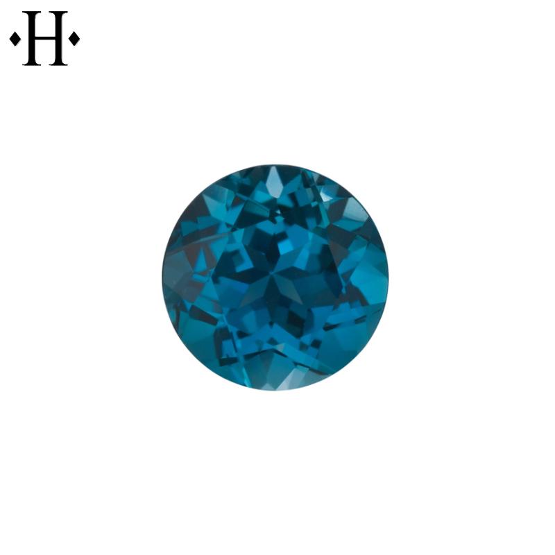 6.5mm Round London Blue Topaz AA