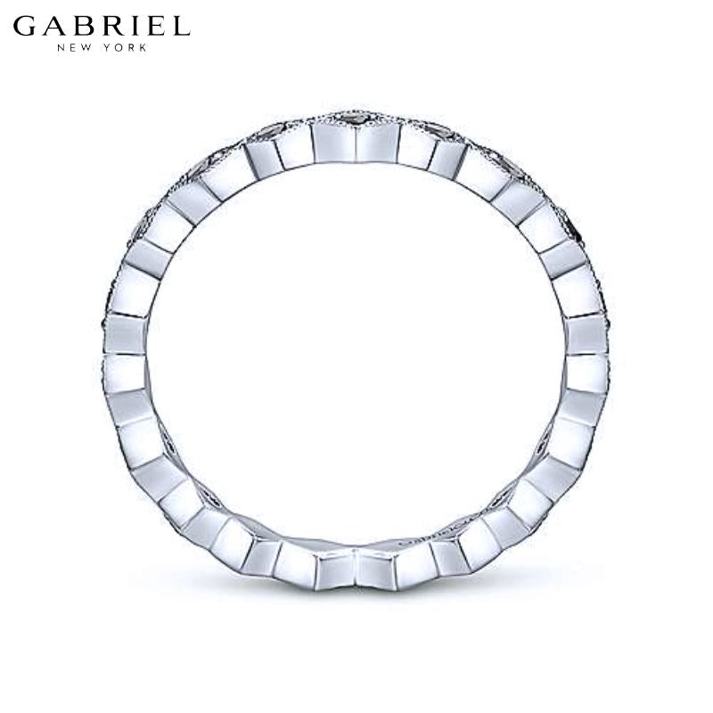 14KW 0.21ctw Black Diamond Ring 3.0mm