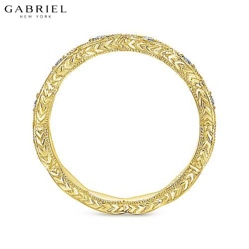 14KY 0.11ctw Natural Diamond Ring 2.7mm