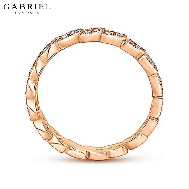 14KR 0.19ctw Natural Diamond Ring 2.5mm