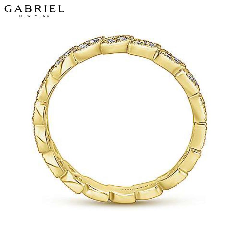 14KY 0.19ctw Natural Diamond Ring 2.5mm