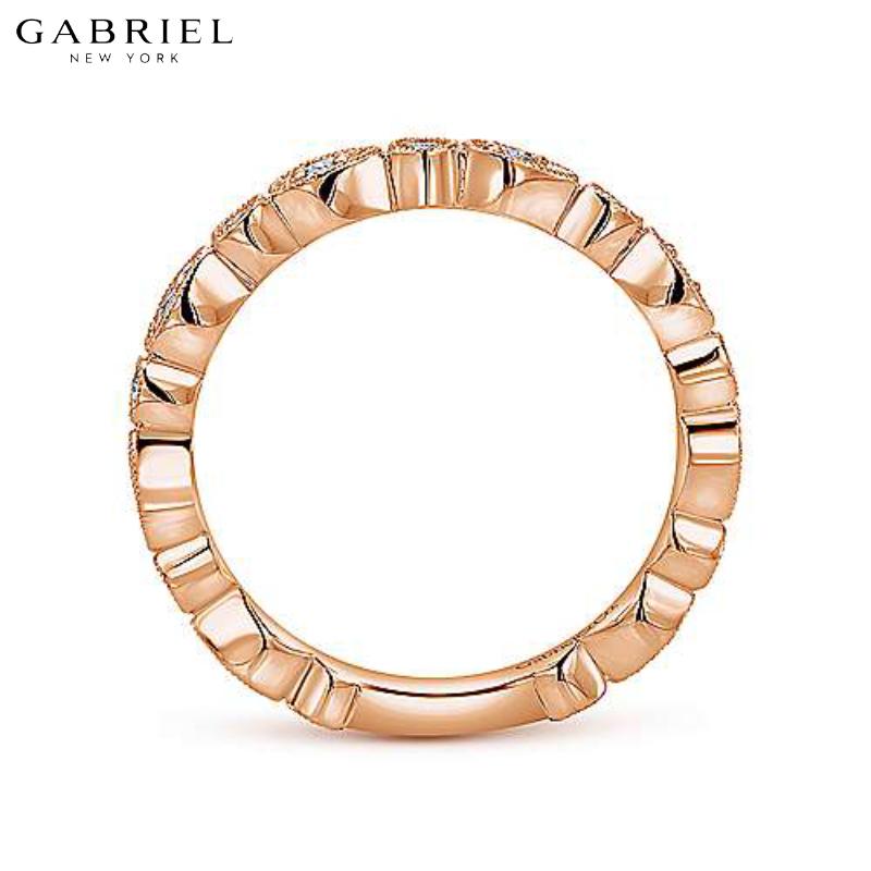 14KR 0.19ctw Natural Diamond Ring 3.0mm