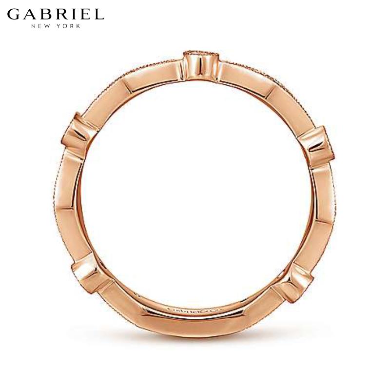 14KR 0.19ctw Natural Diamond Ring 3.3mm