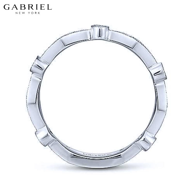 14KW 0.19ctw Natural Diamond Ring 3.3mm