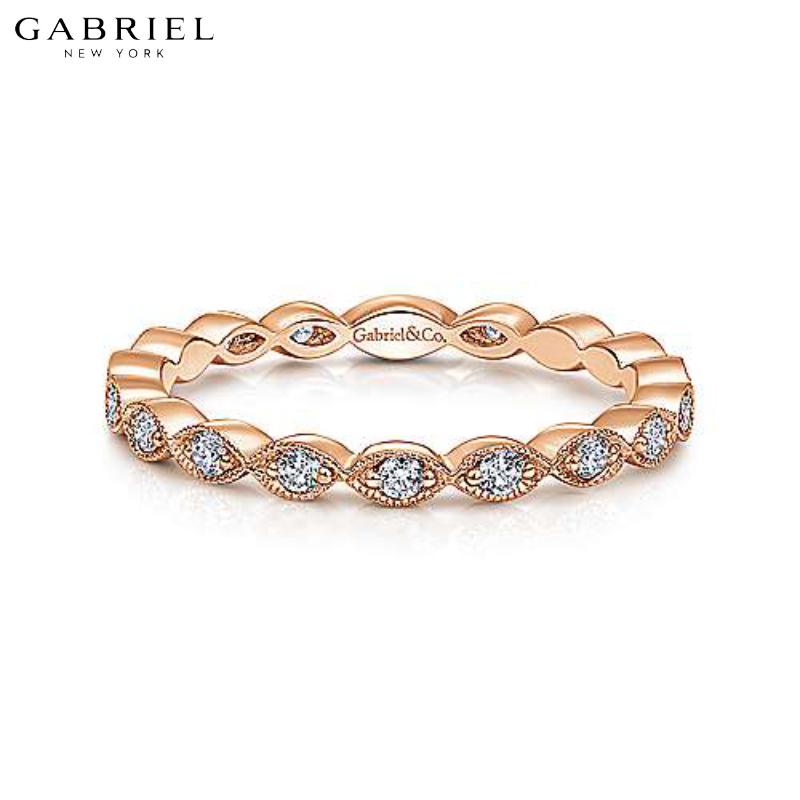14KR 0.25ctw Natural Diamond Ring 2.5mm