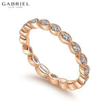 14KR 0.25ctw Natural Diamond Ring 2.5mm