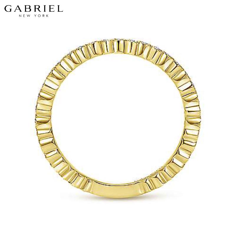 14KY 0.10ctw Natural Diamond Ring 1.7mm