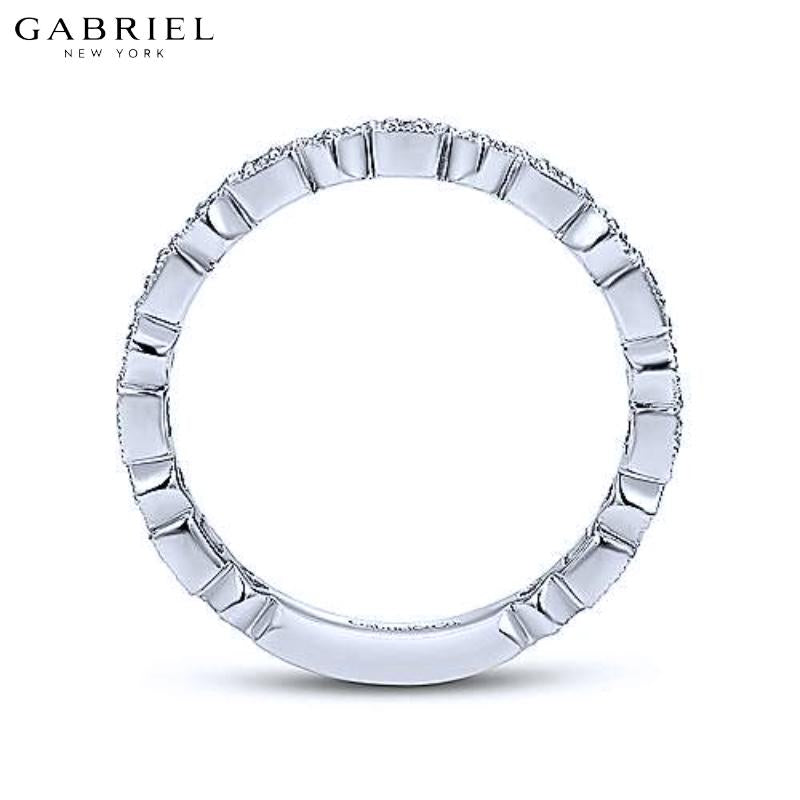 14KW 0.12ctw Natural Diamond Ring 2.8mm