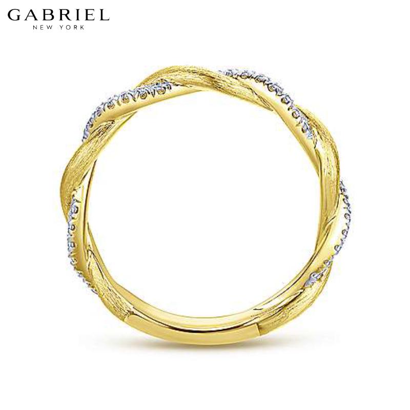 14KY 0.20ctw Natural Diamond Ring 3.2mm