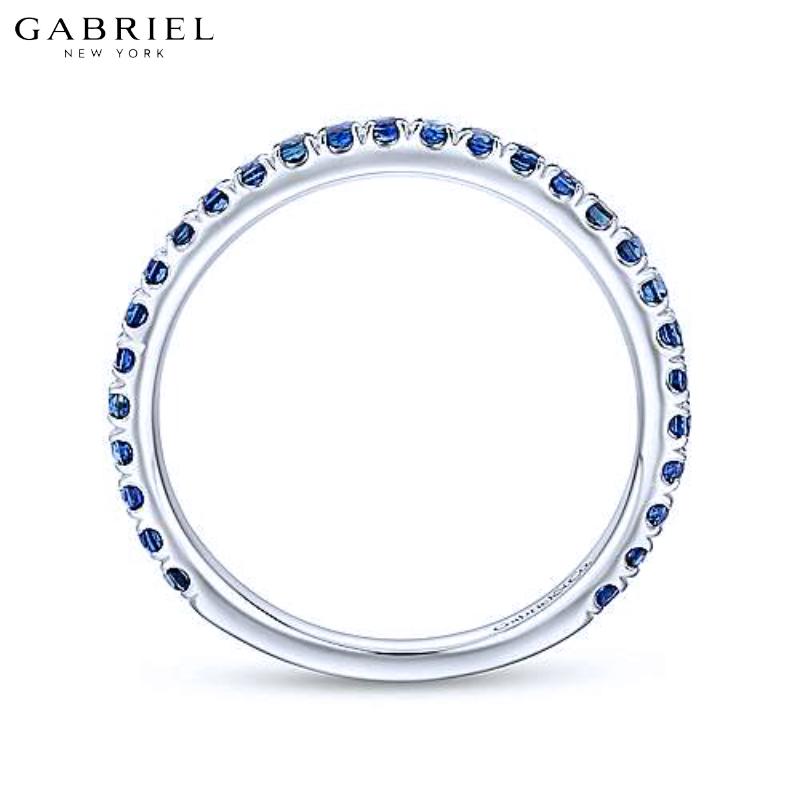14KW Blue Sapphire Ring 1.9mm