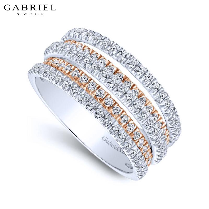 14KYR 0.95ctw Natural Diamond Ring